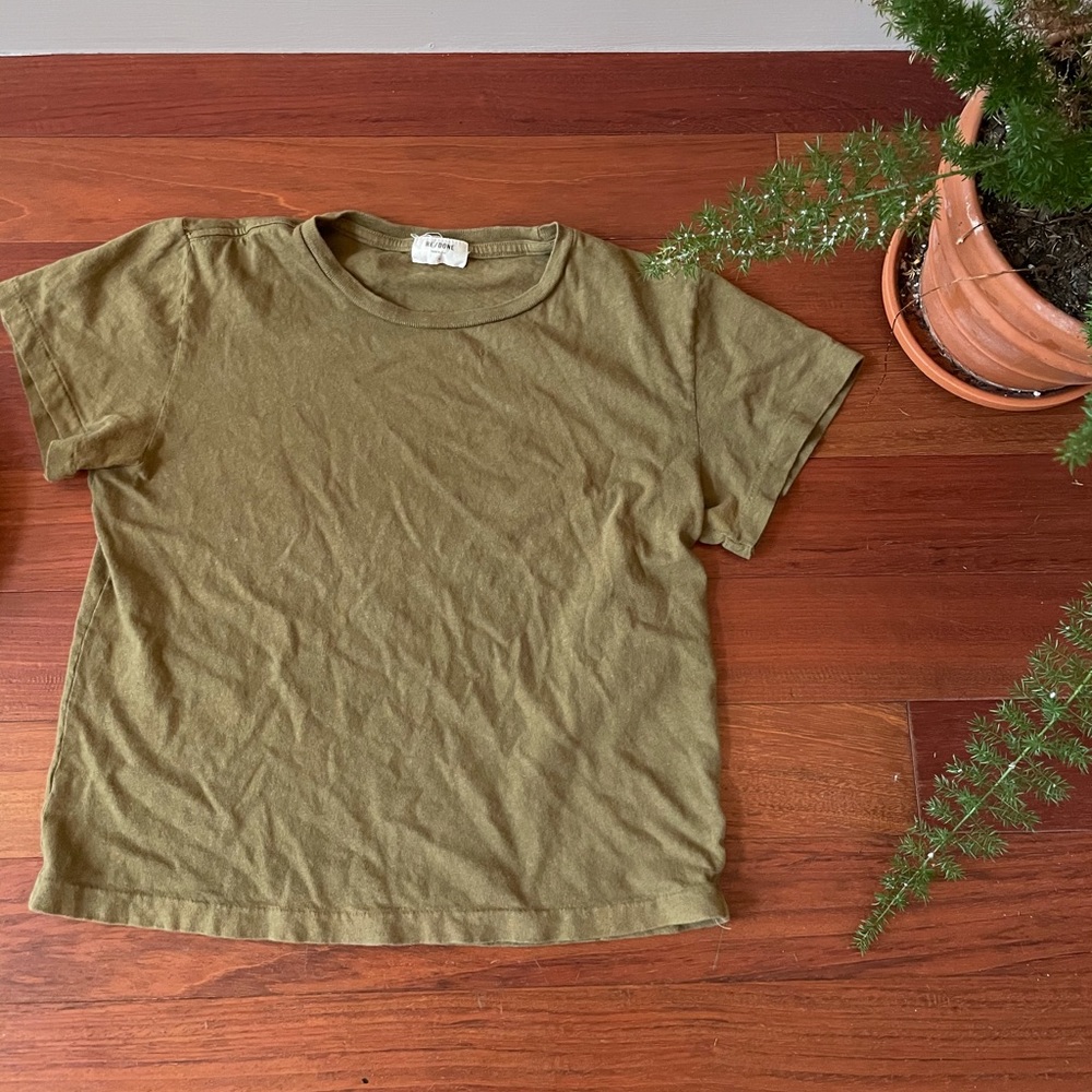 RE/DONE Boxy Cropped T-shirt XS